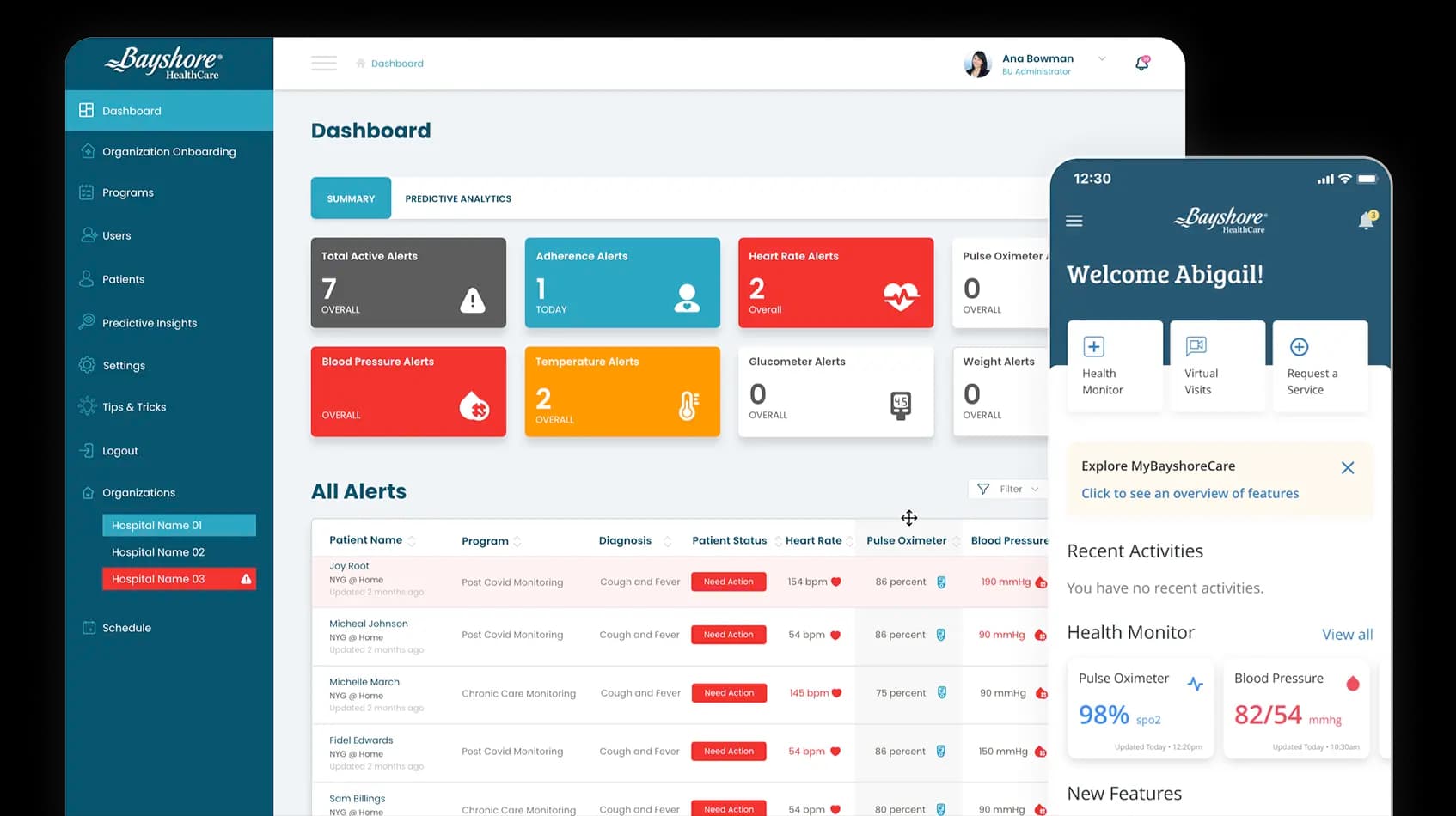 MyBayshoreCare health monitor experience