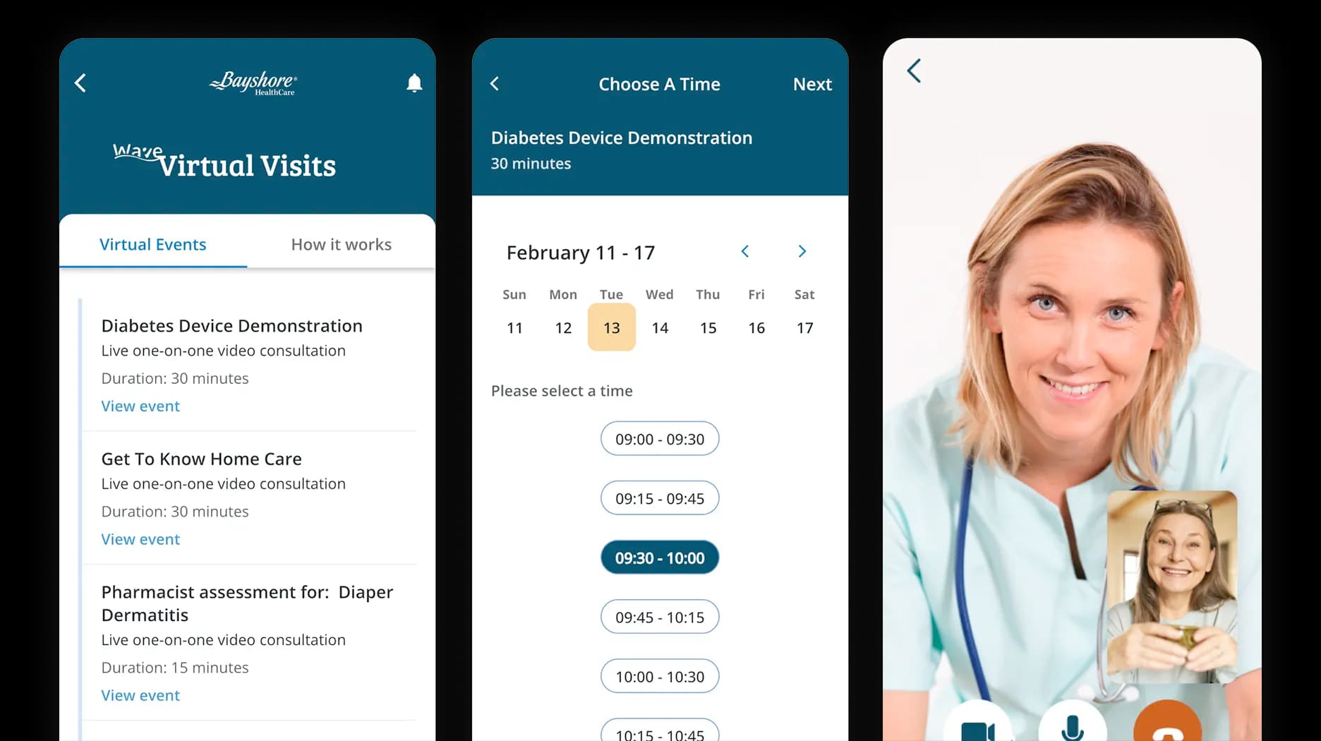 MyBayshoreCare virtual visits experience